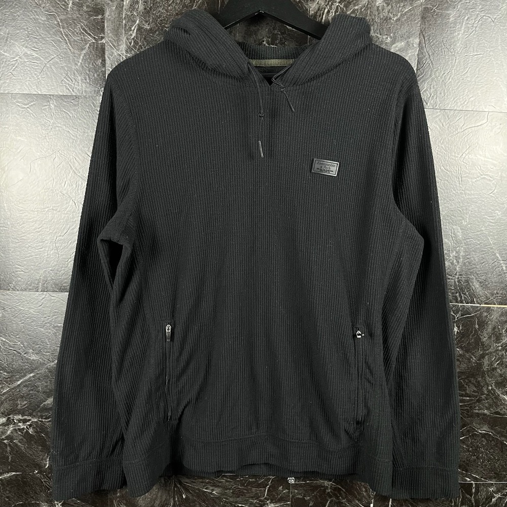Abercrombie&Fitch Men's Black Fleece Hoodie Small